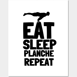 Eat Sleep Planche Repeat Calisthenics Posters and Art